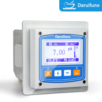 Regulator pH ORP z dwoma relami SPST 3A 250V AC Wysoki Niski Alarm Kontrola Dawkowania IP66 Panel Mount pH ORP Analyzer